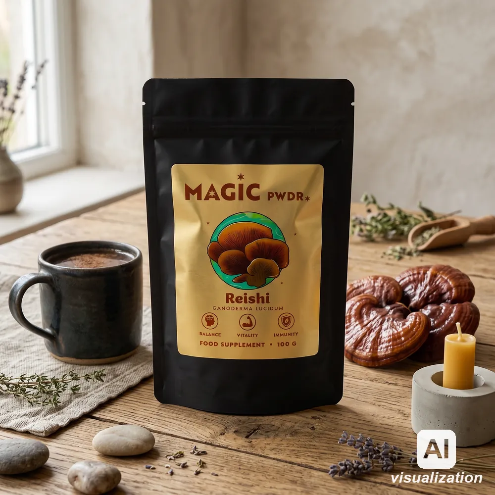 Reishi powder from Magic Pwdr – a ritual of calm and inner balance