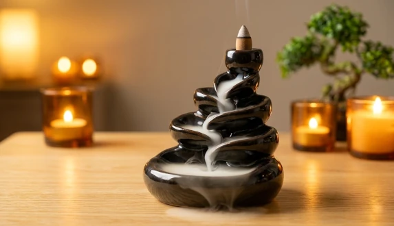 Kadzidło wodospad i magicznie opadający dym – jak działają kadzidełka stożkowe