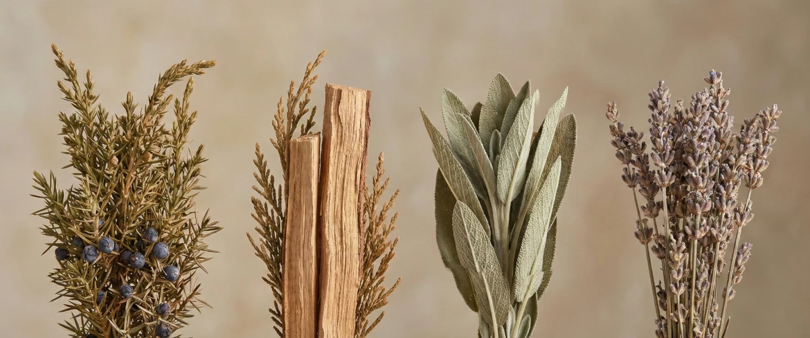 Kadzidło z jałowca, kadzidło cedrowe i kadzidło z lawendy jako naturalne kadzidła ziołowe