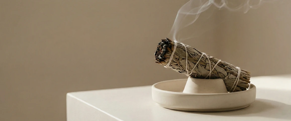 Palenie naturalnych kadzideł ziołowych