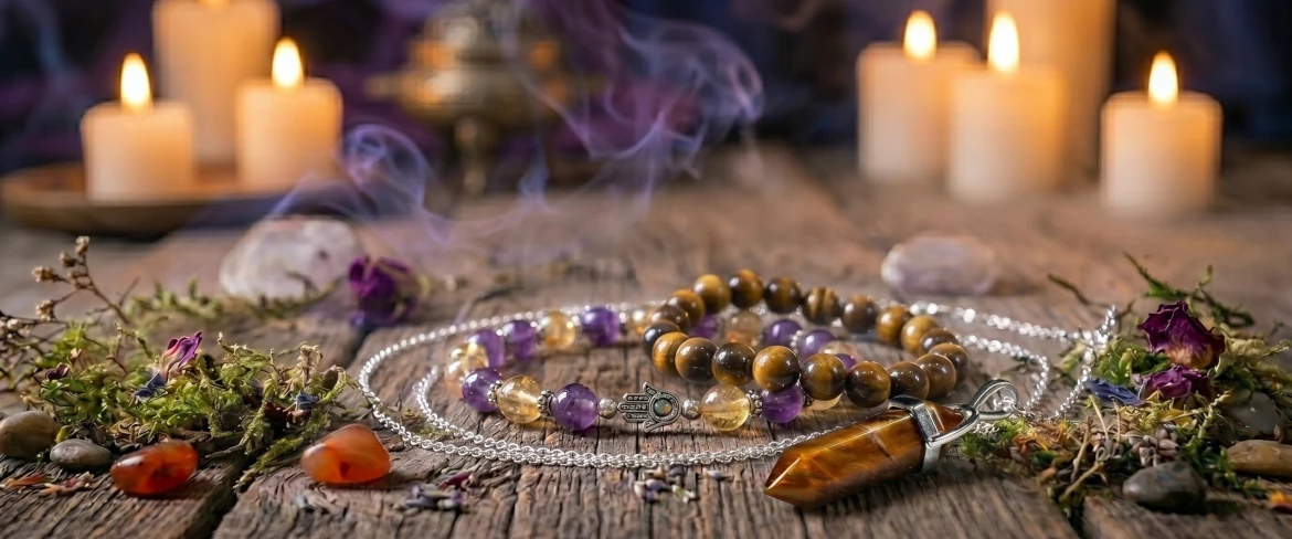 Ezoteryczna bransoletka z kamieni dla Bliźniąt ułatwiająca noszenie talizmanu na co dzień