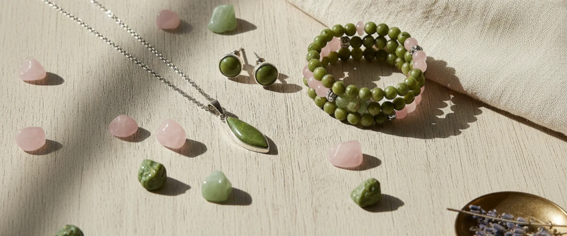 Biżuteria z serpentynitu – zielony kamień o właściwościach ochronnych i uspokajającej energii