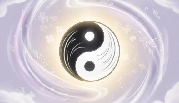 Chiński symbol Yin Yang – znak równowagi i harmonii według filozofii Wschodu