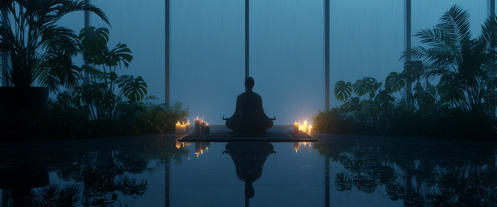 At-home meditation space
