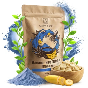 Mary Rose – Blue Matcha Alternative – Banane (Pulver) 100 g
