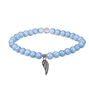 Armband mit Angelit – Engelsflügel