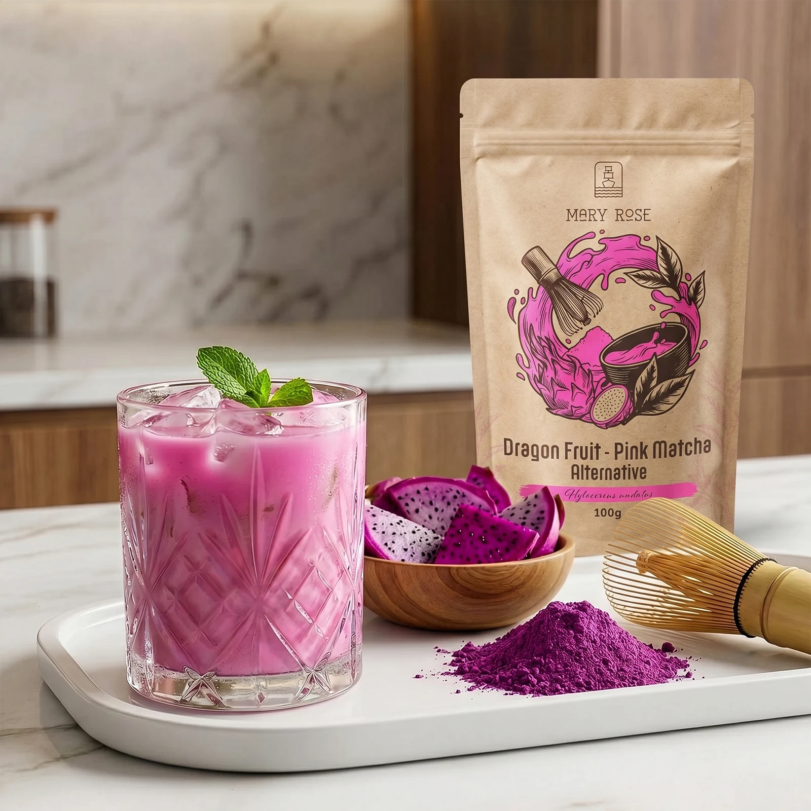 Mary Rose Pink Matcha