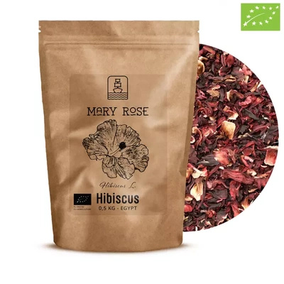 Mary Rose – Bio-Hibiskus – Sudanesische Malve (Blütenblätter) 0,5 kg