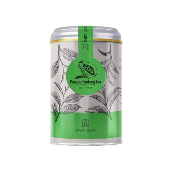 Mary Rose - Papaya Fantasy Green Tea in tin can - 50g