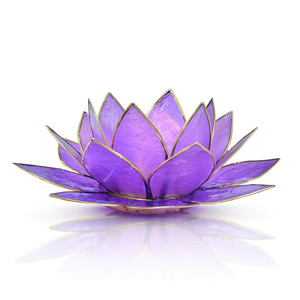 Kerzenhalter „Lotusblüte“ – violett