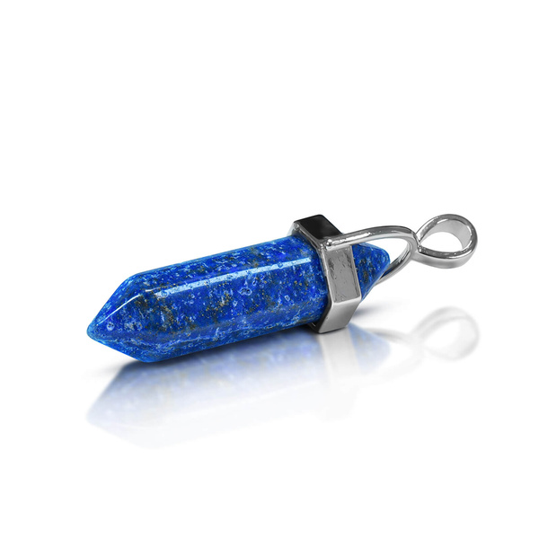 Lapislazuli – Anhänger mit Kette in einem Säckchen