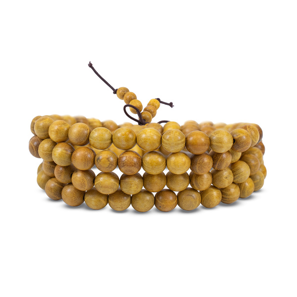 Mala-Armband aus Sandelholz (108 Perlen)