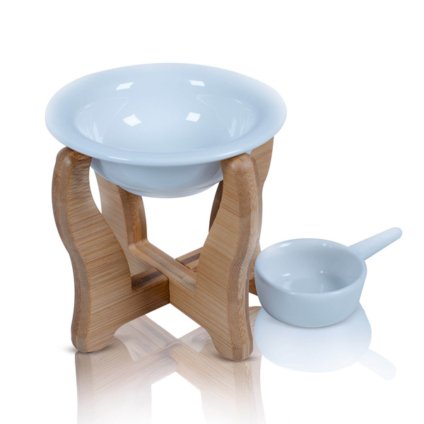 Kominek aromaterapeutyczny – drewniane elementy