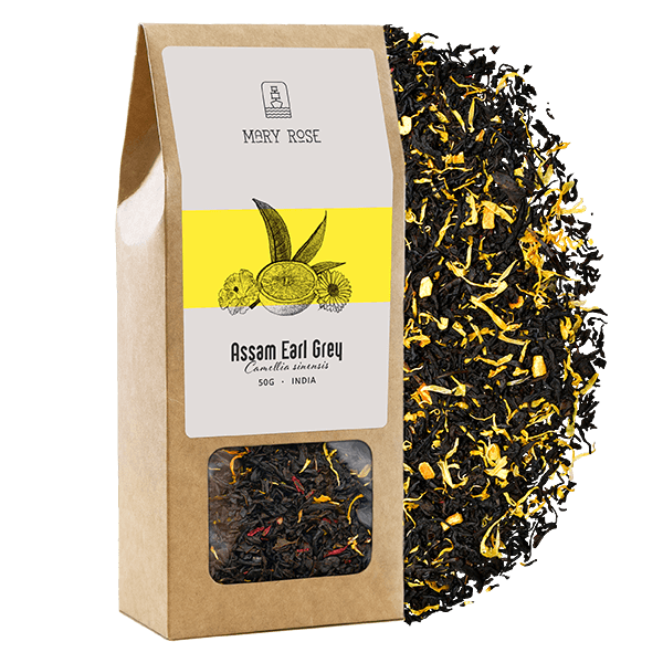Mary Rose – Schwarzer Tee Assam Earl Grey – 50 g