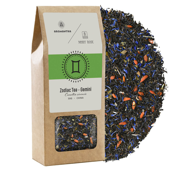Aromantra x Mary Rose – Sternzeichen-Tee – Zwillinge (schwarz) 50 g