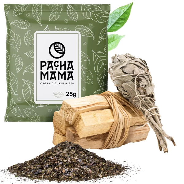 Set aus Palo Santo-Räucherstäbchen + Salbeibündel + Guayusa