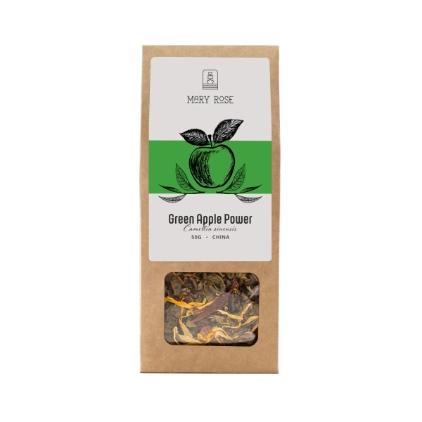 Mary Rose – Grüner Tee „Green Apple Power“ – 50 g