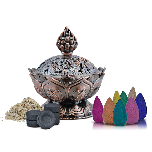 Set: Räucherkegel + Räuchergefäß