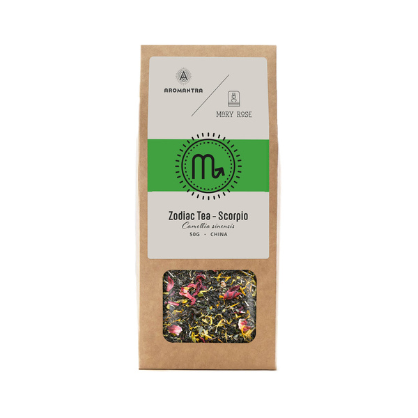 Aromantra x Mary Rose – Sternzeichen-Tee – Skorpion (schwarz) 50 g