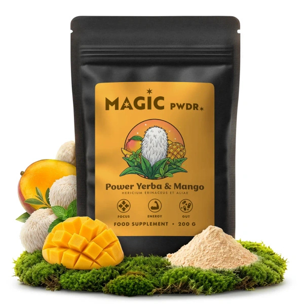 Magic Pwdr – Power Yerba & Mango – Focus & Gut Blend 200g