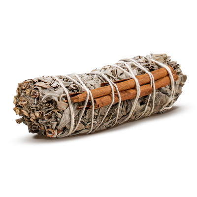 Weißer Salbei mit Zimt – Räucherwerk 20–30 g (Rolle)
