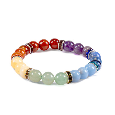 Armband „Die sieben Chakren“ – Steine
