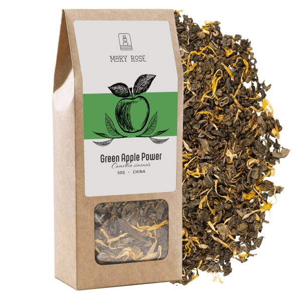 Mary Rose – Grüner Tee „Green Apple Power“ – 50 g