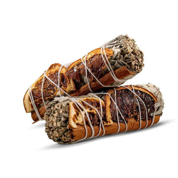 Weißer Salbei mit Zimt und Orange – Räucherstäbchen 20–30 g (Rolle)