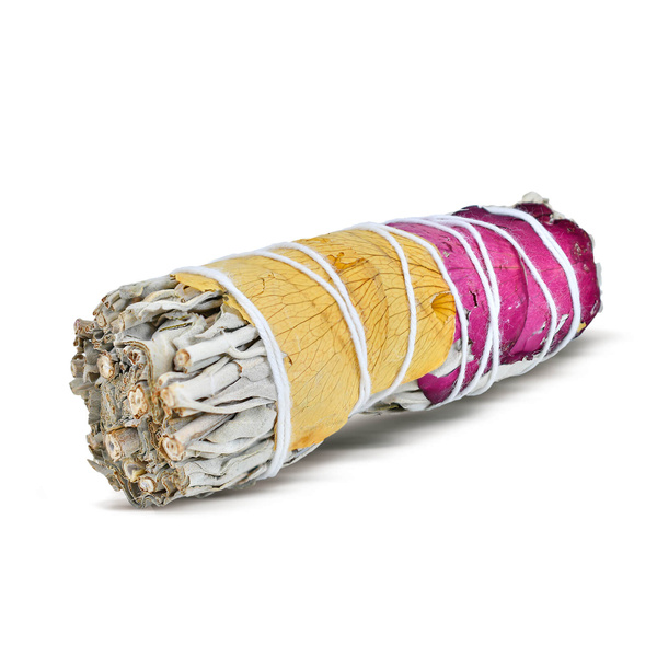 Weißer Salbei mit Rose – Räucherwerk 20–30 g (Rolle)