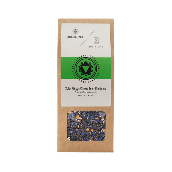 Aromantra x Mary Rose – Tee für das Solarplexus-Chakra Manipura (schwarz) 50 g