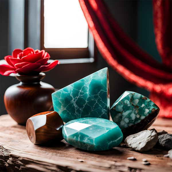 Zestaw naturalnych kamieni i kryształów - ezoteryka, joga, medytacja 9 szt.