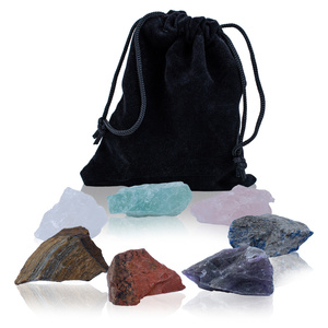 Set mit 7 Chakra-Steinen – im Beutel