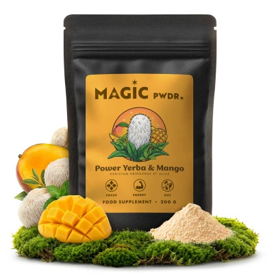 Magic Pwdr – Power Yerba & Mango – Focus & Gut Blend 200g