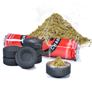 Set mit Palo-Santo-Spänen, Räuchergefäß mit Griff und Räucherkohle