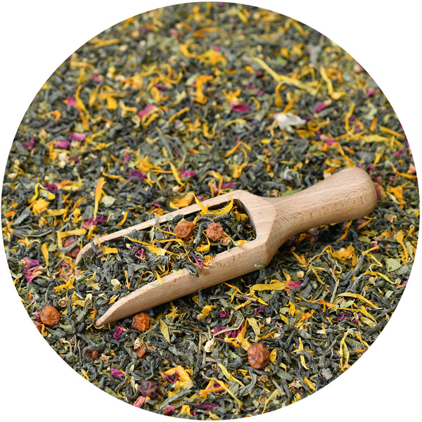 Set for Leo: zodiac tea + magic gemstone