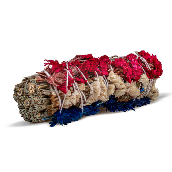 Weißer Salbei mit Blüten – Räucherwerk 20–30 g (Rolle)