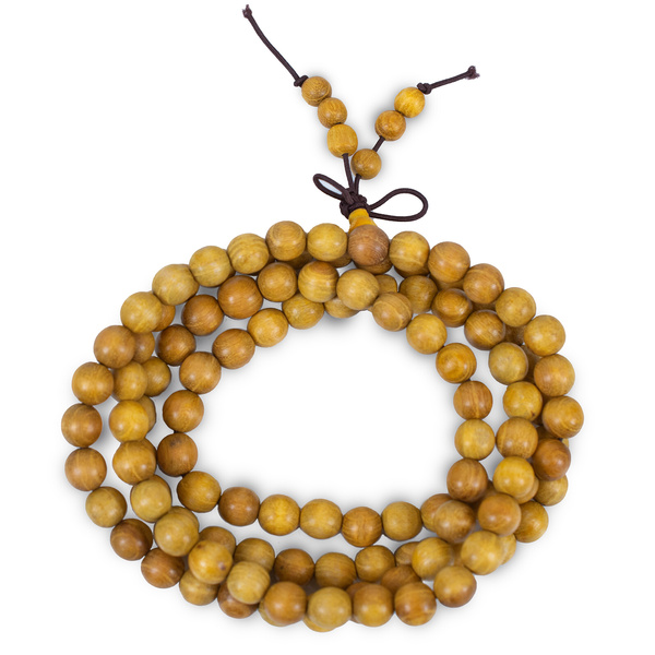 Mala-Armband aus Sandelholz (108 Perlen)