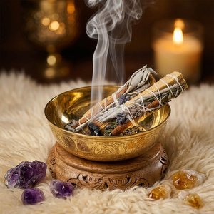 Weißer Salbei mit Palo Santo, Rosmarin, Zimt und Lavendel – Räucherstäbchen 20–30 g (Rolle)
