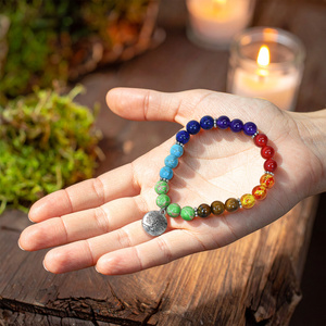 Armband „Die sieben Chakren“ – mit dem Baum des Lebens