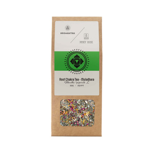 Set für das Wurzelchakra (Muladhara): Chakra-Tee + Kraftstein