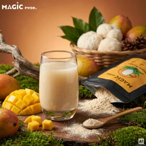 Magic Pwdr – Power Yerba & Mango – Focus & Gut Blend 200g
