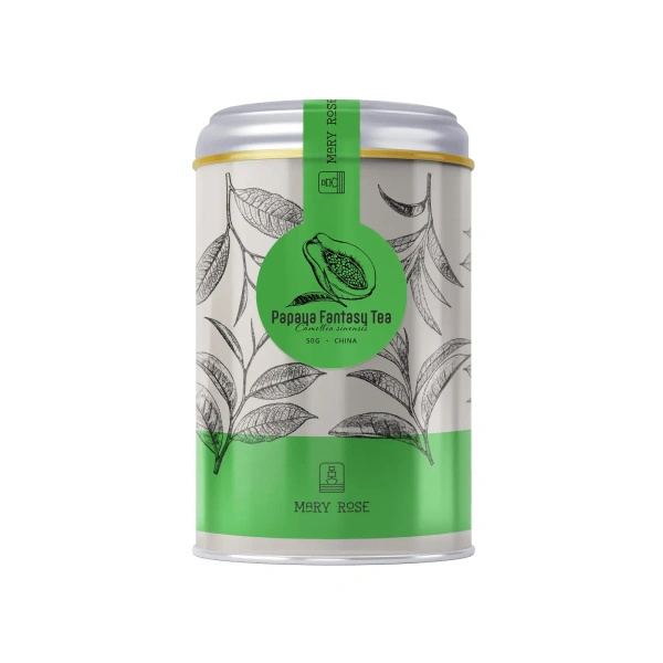 Mary Rose – Grüner Tee „Papaya Fantasy“ in der Dose – 50 g