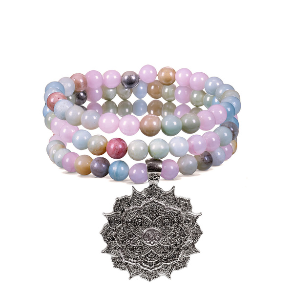 Armband / Halskette „Mala“ – Lotusblüte
