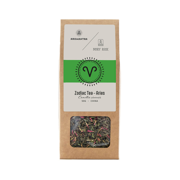 Aromantra x Mary Rose – Herbata zodiakalna – Baran (zielona) 50 g