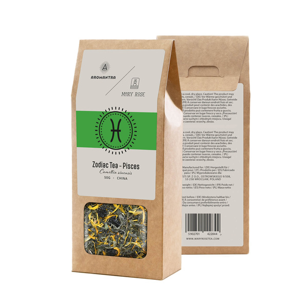 Set for Pisces: zodiac tea + magic gemstone