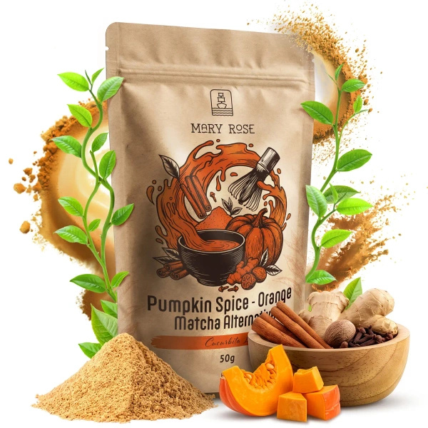 Mary Rose – Orange Matcha Alternative – Pumpkin Spice Powder 50g