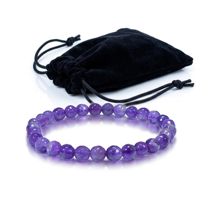 Bracelet with amethyst