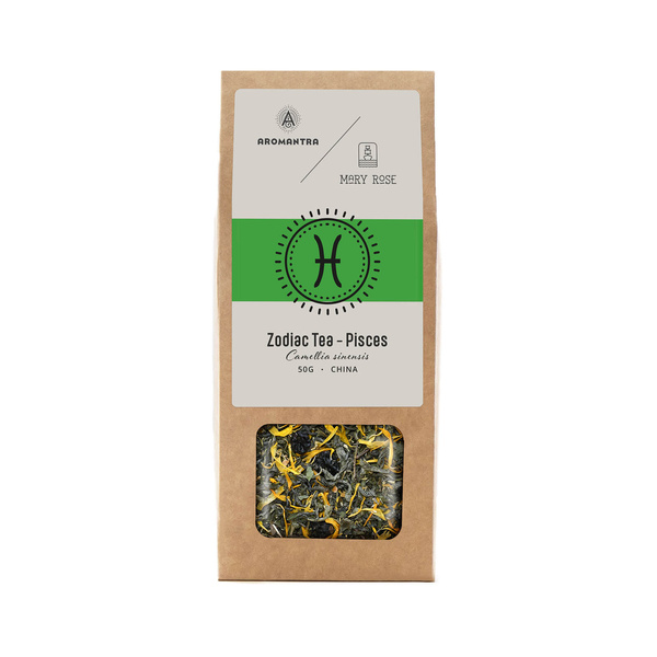 Set for Pisces: zodiac tea + magic gemstone