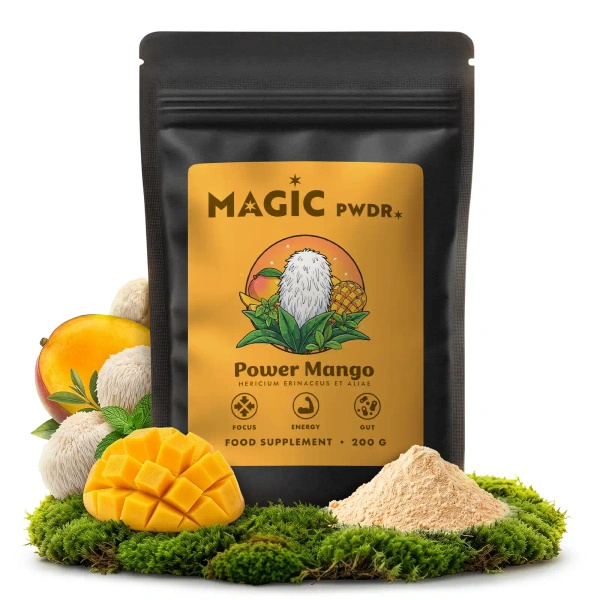 Magic Pwdr – Power Yerba & Mango – Focus & Gut Blend 200g