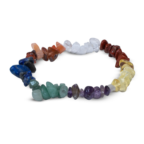 Set of Chakra Stones with Bracelet – in a gift box